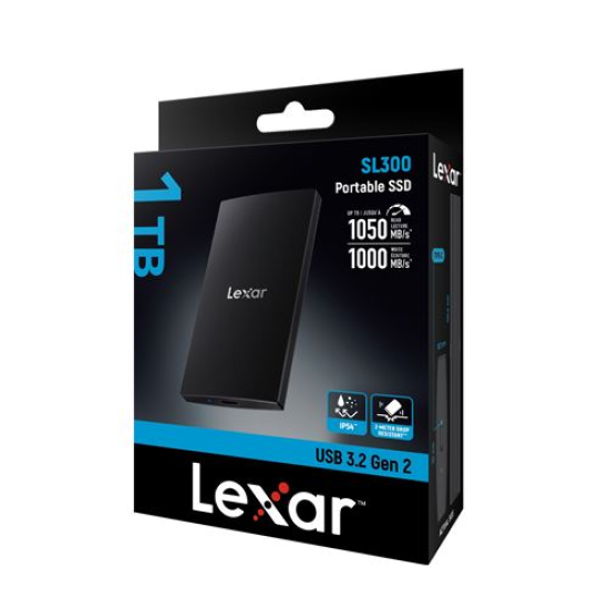 Lexar SL300 1T USB 3.2 Gen 2 Type-C Portable SSD