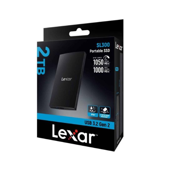 Lexar SL300 2T USB 3.2 Gen 2 Type-C Portable SSD