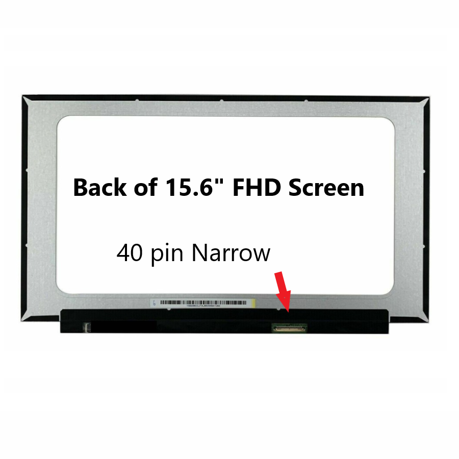 LED 15.6″ Slim Frameless 40-Pin HD Laptop Screen Replacement