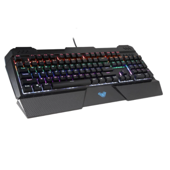 AULA SI2013 Sapphire Spectrum Edition Wired Mechanical Blue Switch Gaming Keyboard with RGB LED backlighting