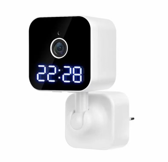 Tuya WiFi Home Clock Security Camera 