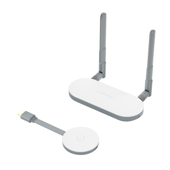 50M Wireless Video Transmitter & Receiver USB VGA HDMI Extender Display Adapter
