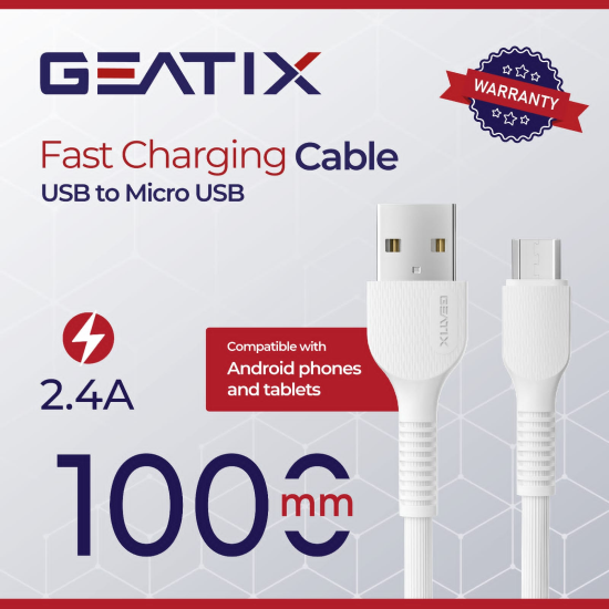 Geatix Cable USB to Micro USB - 2.4A
