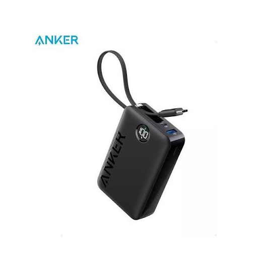 Anker Zolo Powerbank 20000mAh 22.5W Fast Charging Power Bank with Built-in USB-C Cable - Black