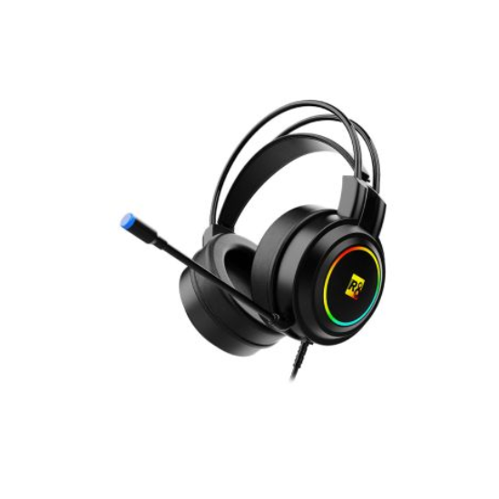 Gaming Headset R8 H03, 50mm Drivers, USB, Black, R8-H03-RBW