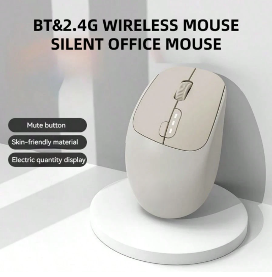 R8 1765 Dual-Mode Wireless Mouse – 2.4GHz + Bluetooth 5.2/3.0