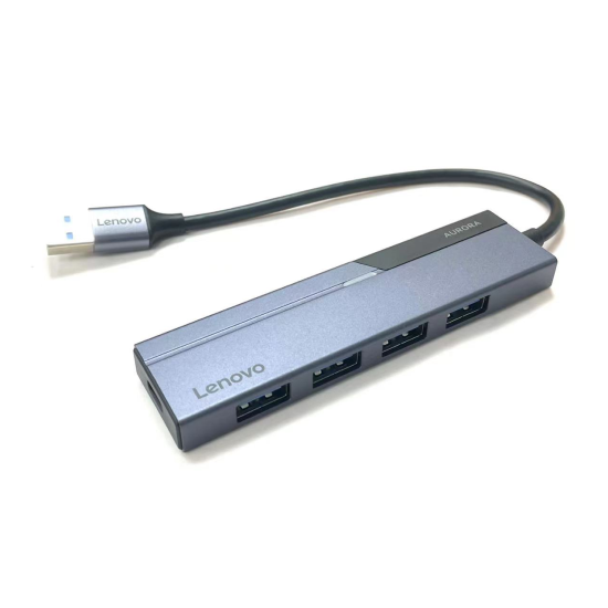 Lenovo Aurora Solution Hub 5-in-1 USB-A Hub with 4 USB 3.0 Ports & 100W USB-C PD