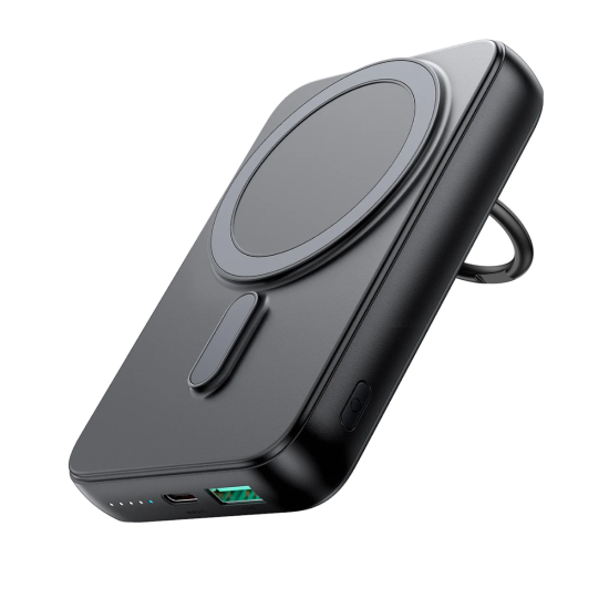 JR-W050 20W 10000mah Mini magnetic wireless power bank with ring