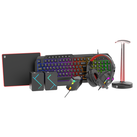R8 GWK1000 6-in-1 Wired RGB Gaming Combo