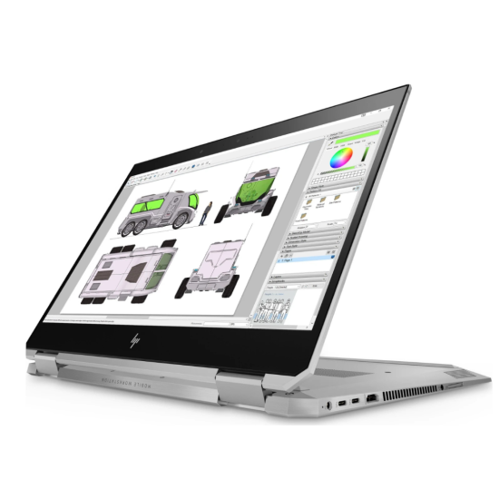 HP ZBook Studio x360 G5 15.6" Flip touchscreen laptop, Intel Xeon E-2176M - 32GB Ram - 512GB SSD - NVIDIA Quadro P2000 4GB