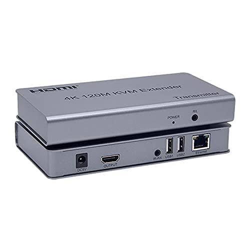 HDMI KVM Extender 120M by Network Cable, IR Control 3.5MM and USB