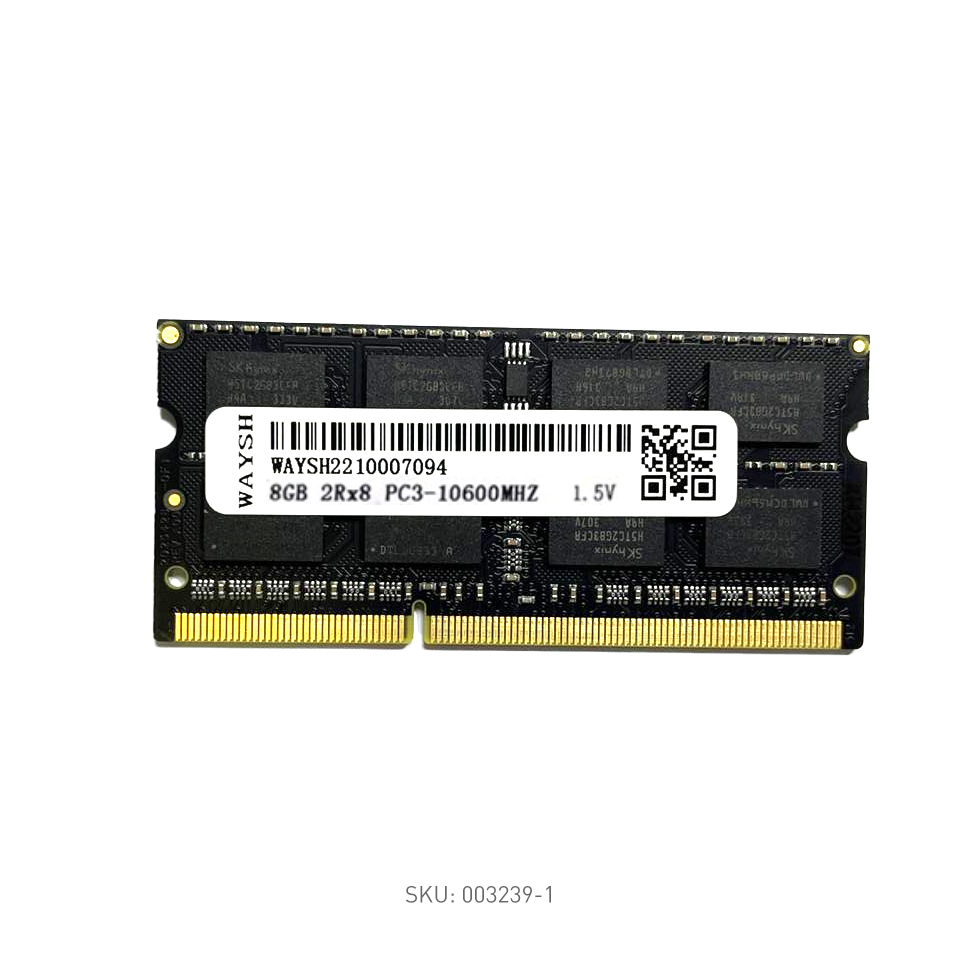 Waysh Ram DDR3 8 GB PC3-10600 1.5V SODIMM Laptop Ram